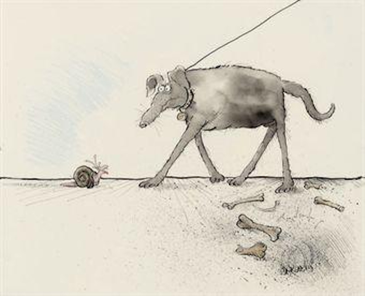 David and Goliath by Ronald Searle