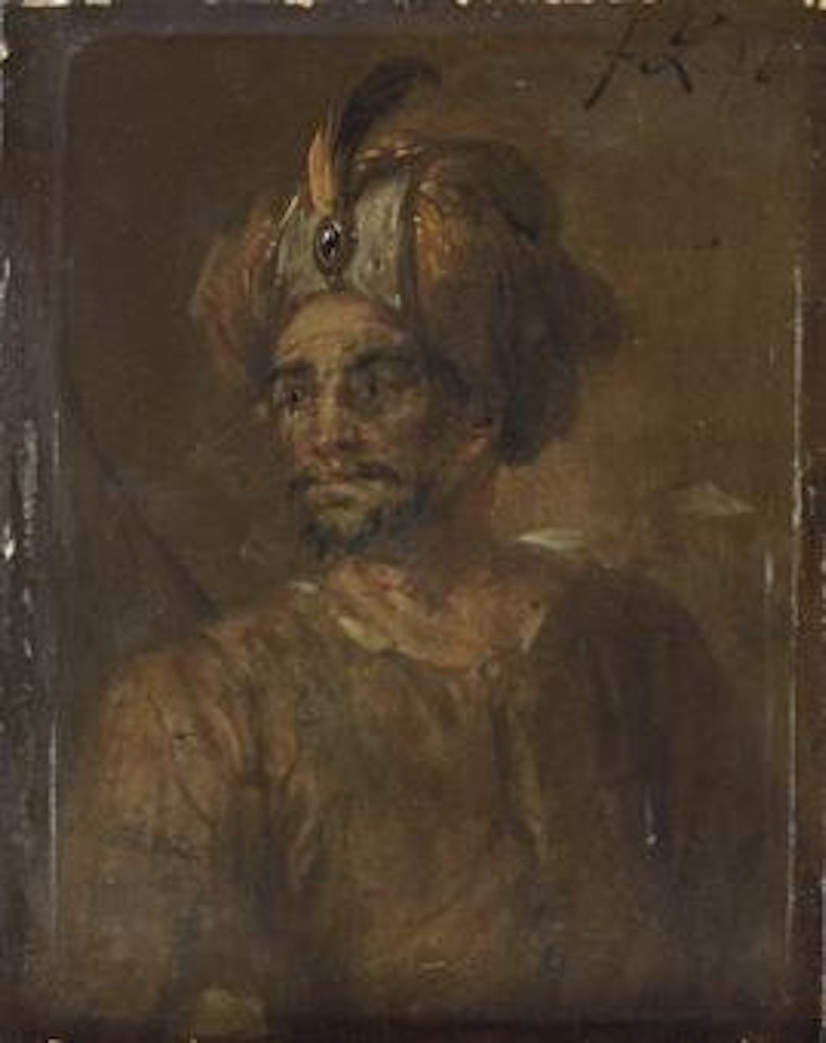 Study of a Turkish archer, bust-length by Venetian School