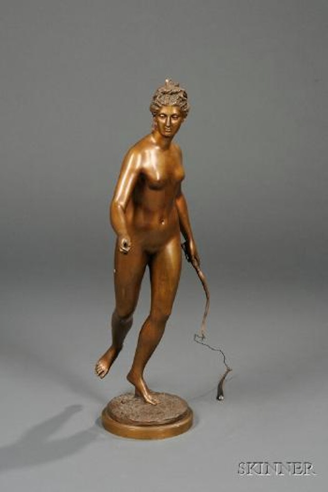 Bronze figure of Diane by Jean-Antoine Houdon