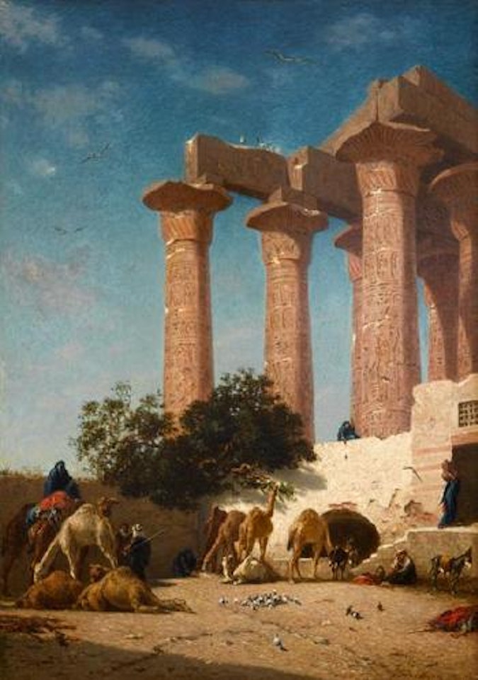 La caravane by Narcisse Berchere