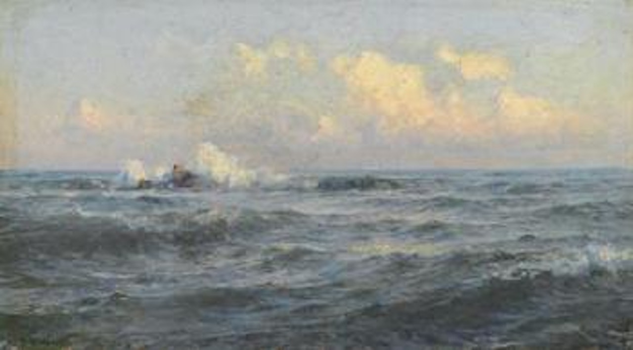 Rosy clouds by William Trost Richards