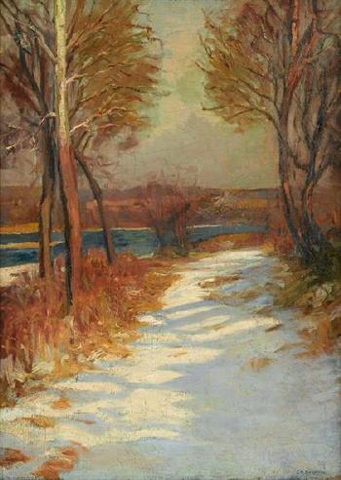 Sunlight on snow by Edward Willis Redfield