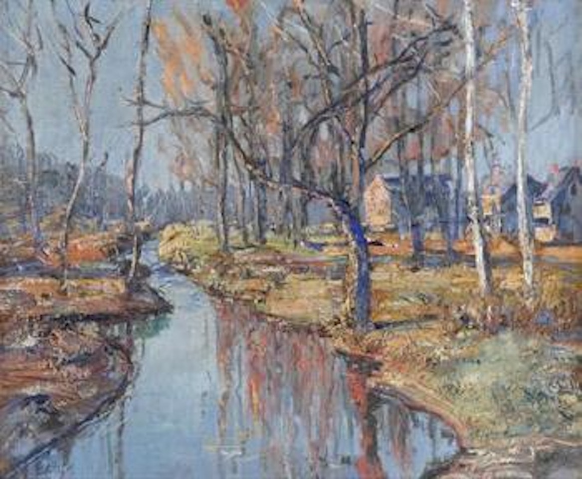River landscape, autumn by Walter Emerson Baum
