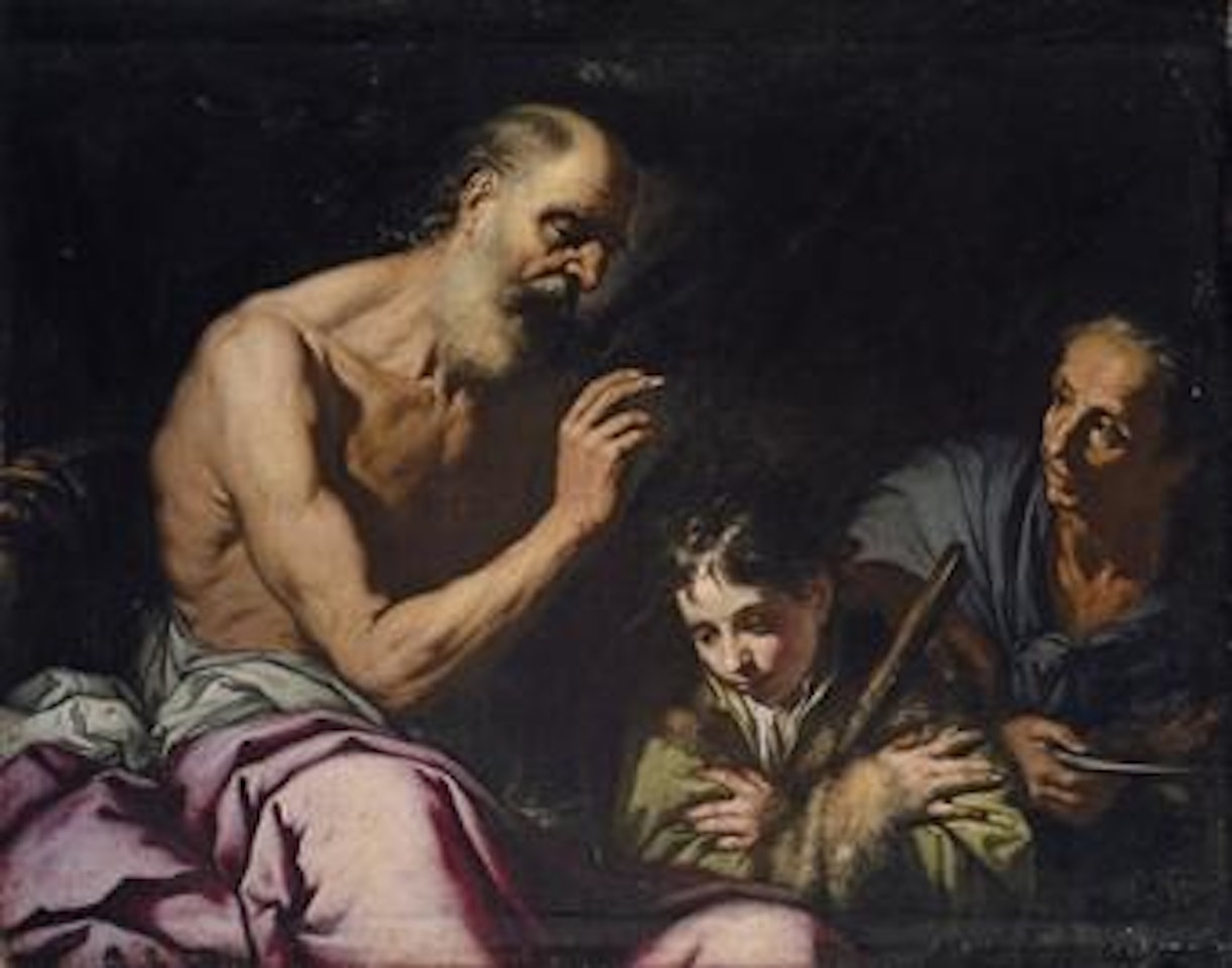 Jacob receiving the blessing of Isaac by Antonio Zanchi