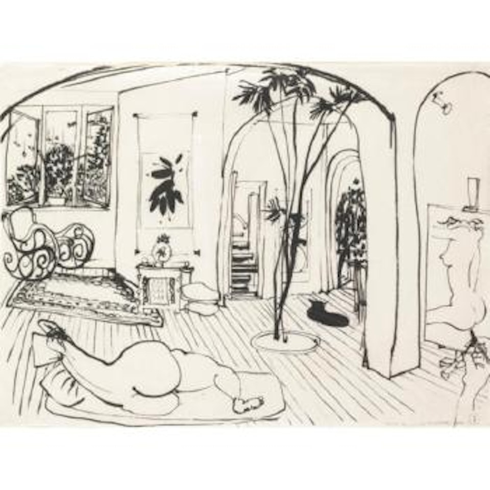 Lavendar Bay Interior by Brett Whiteley