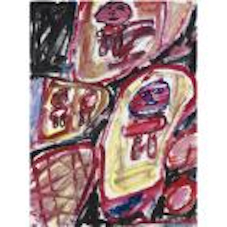 Site Avec Quatre Personnages by Jean Dubuffet