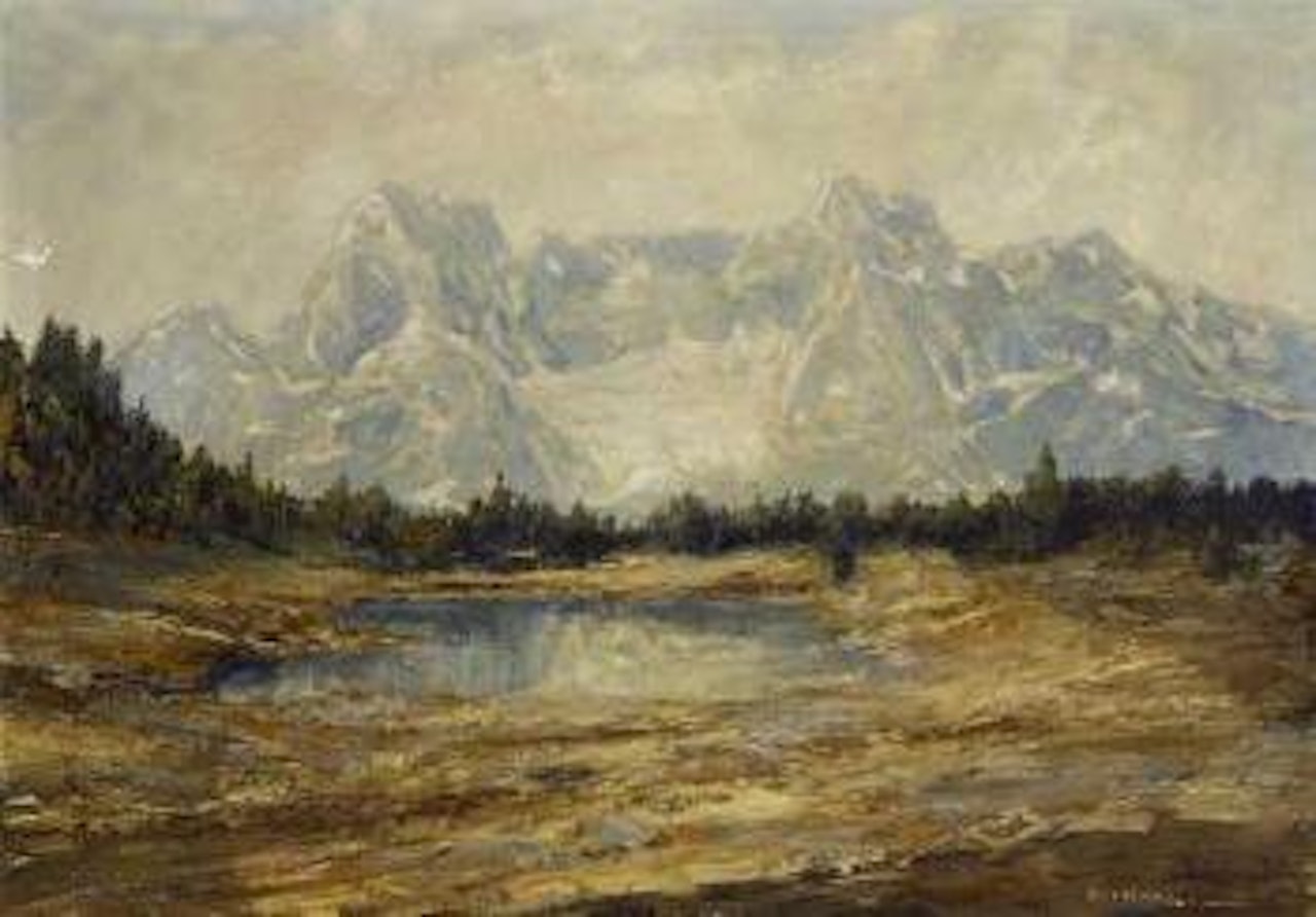 Dolomiten - Blick auf das Sorapis-Massiv. by Otto Pippel