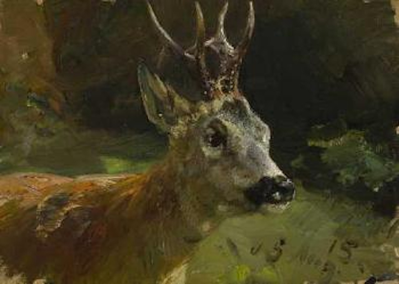 Rehbock by Heinrich von Zugel
