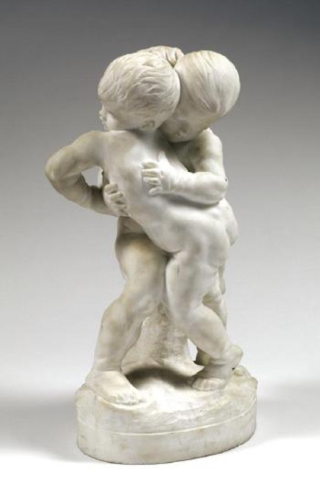 Enfants luttant by Alfred Boucher