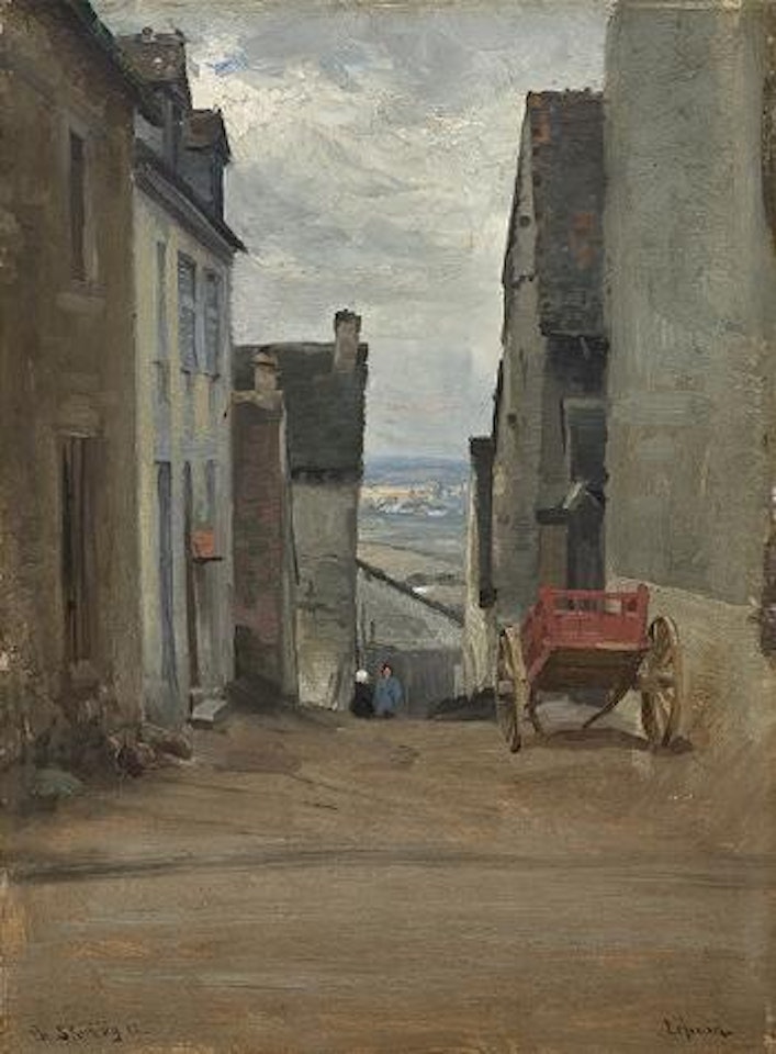 Street in Lepaud by Christian Skredsvig