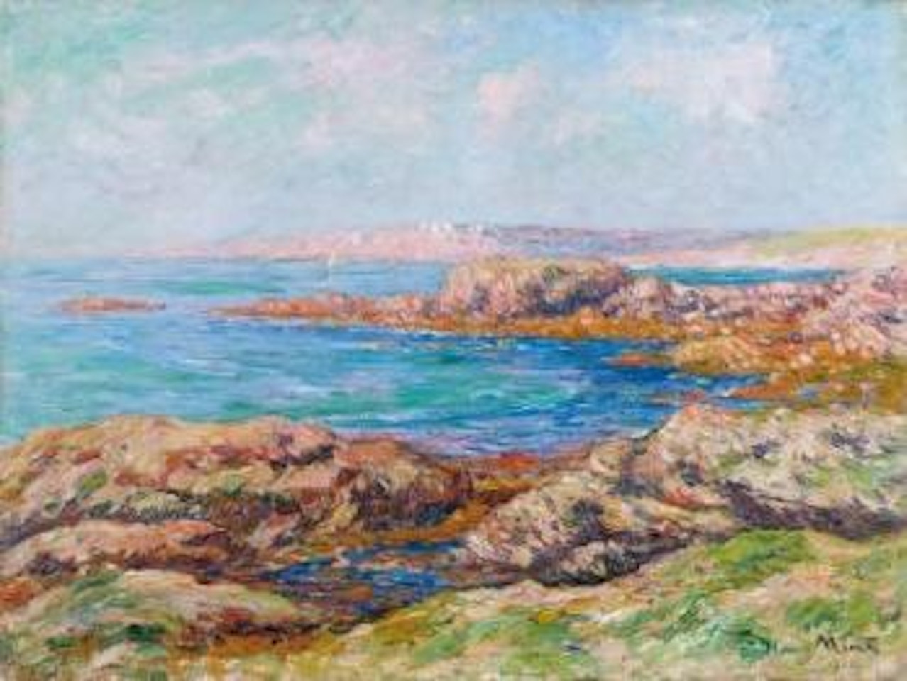 Matinee d'ete, bord de mer by Henry Moret