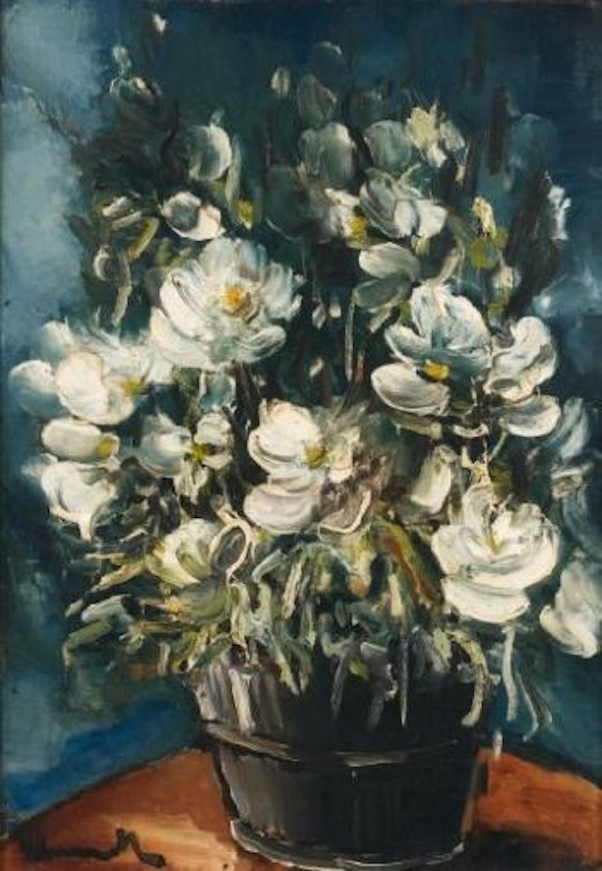 Fleurs blanches dans un vase by Maurice de Vlaminck