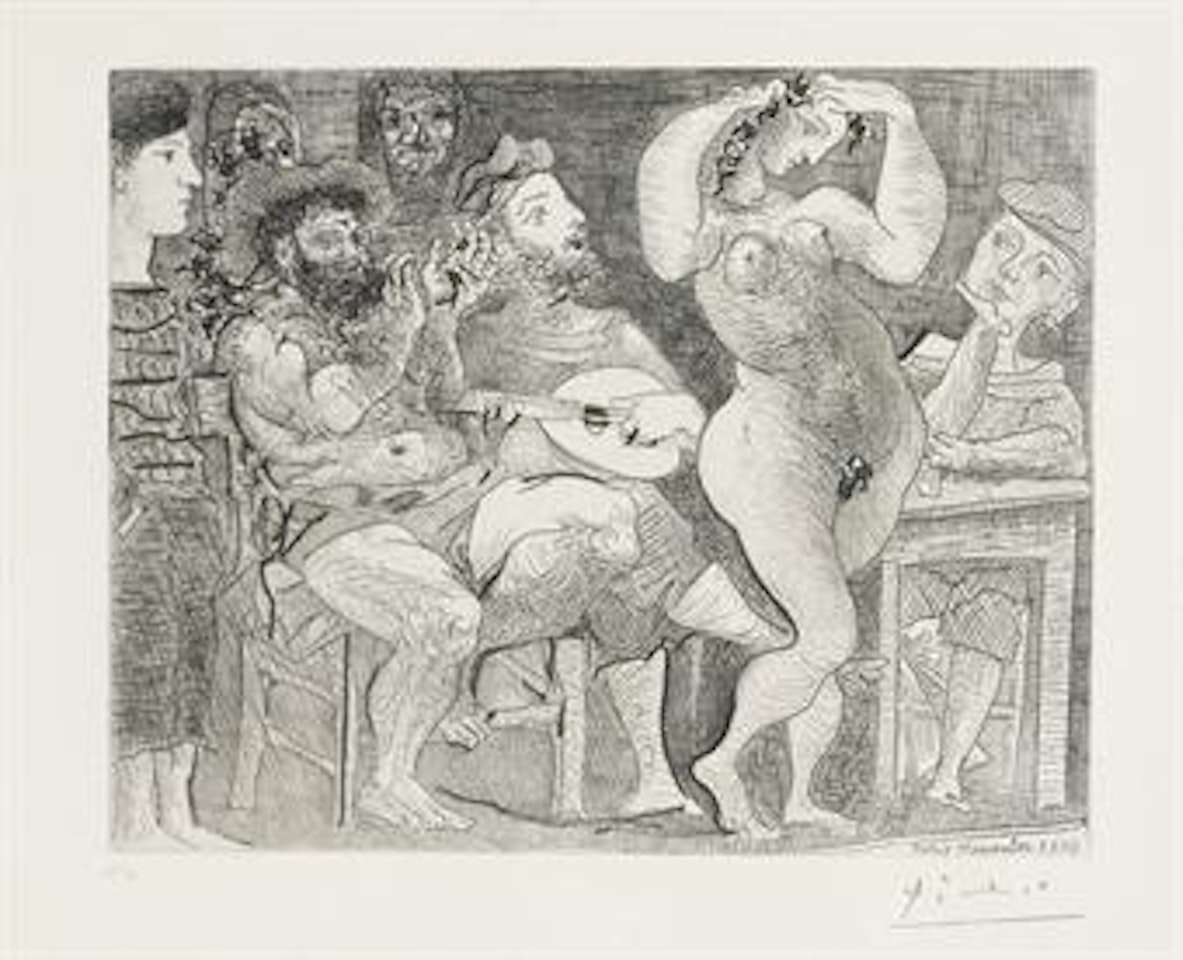 Au Cabaret (B 286; Ba 439) by Pablo Picasso