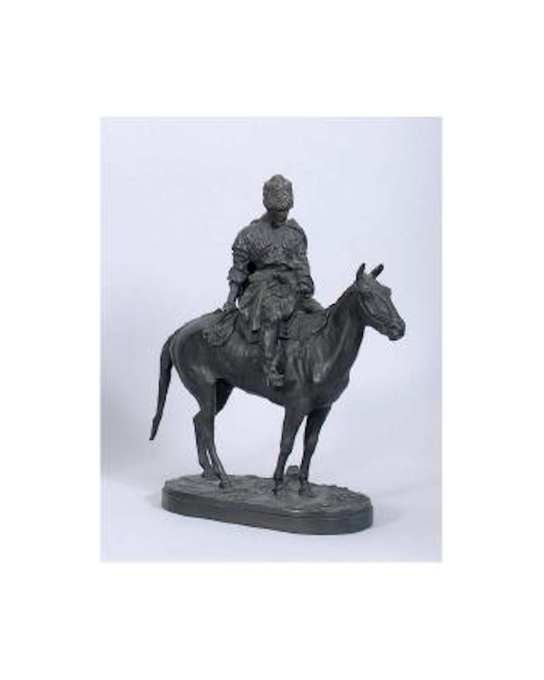 Conducteur de chevaux, Circassian tenant en lasso dans la main by Eugene Alexandrovic Lanceray