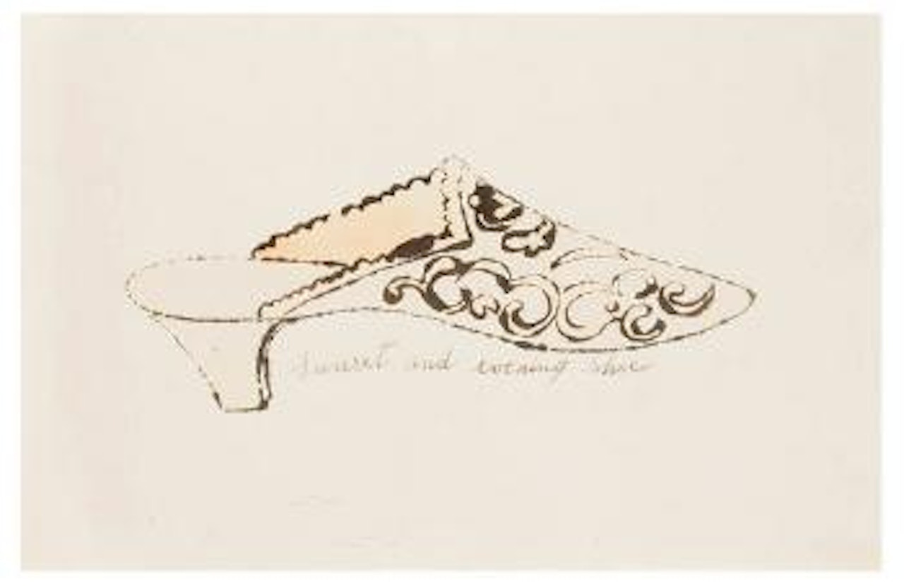 Sunset and evening shoe by Andy Warhol