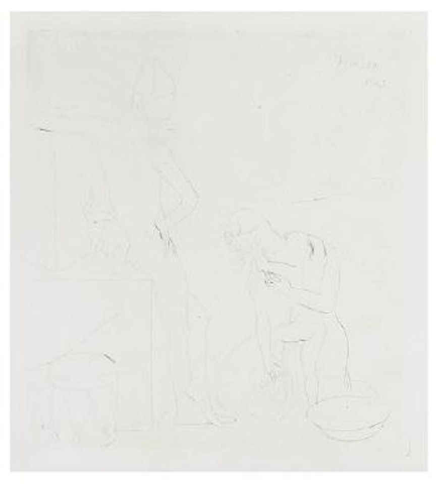 Le bain by Pablo Picasso