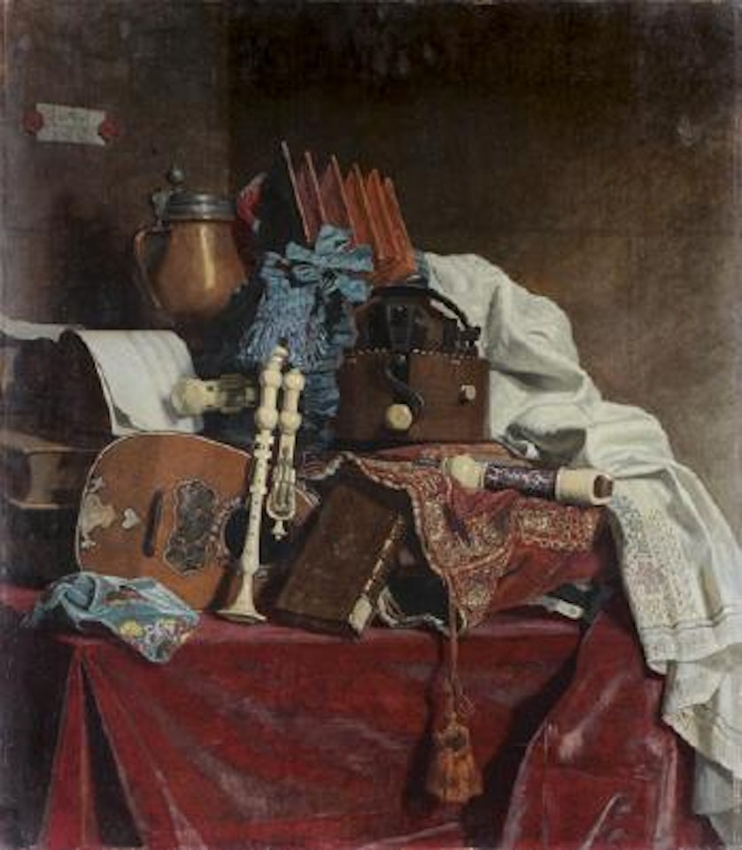 Nature morte aux instruments de musique by Dutch School