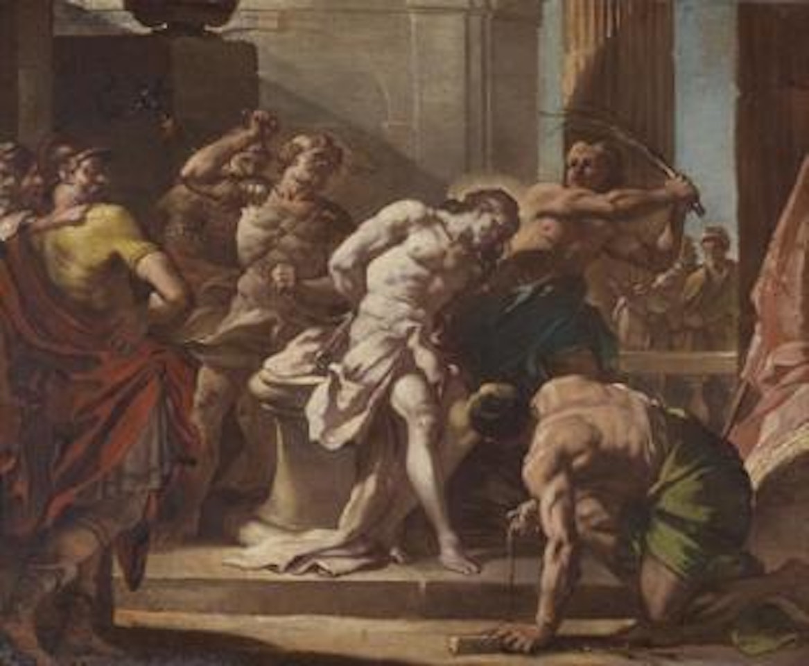 La flagellation du Christ by Francesco de Mura by Neapolitan School