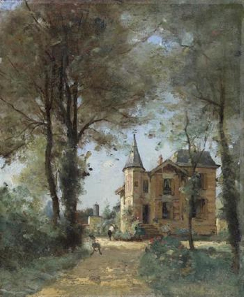 Chateau dans un parc by Paul Désiré Trouillebert