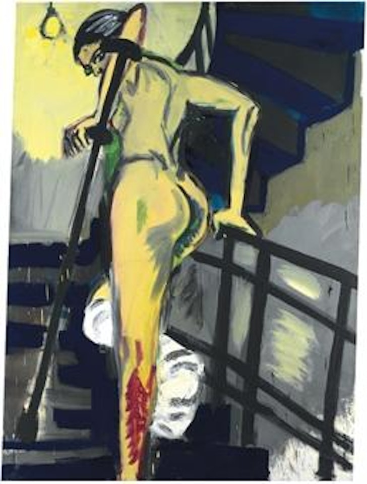 Wendeltreppe gelb by Rainer Fetting