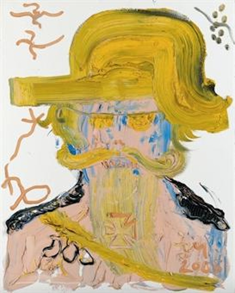 Sherrif 'Sorbeéfra' nah der einäugigen Pyramidensuppe 'Soleis', grau (Kokain XIV) by Jonathan Meese
