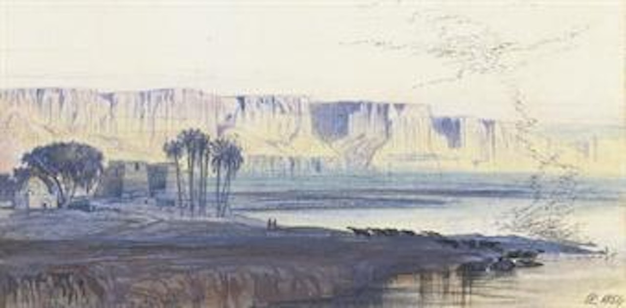 The Nile at Kaasr-es-Saiyyad by Edward Lear