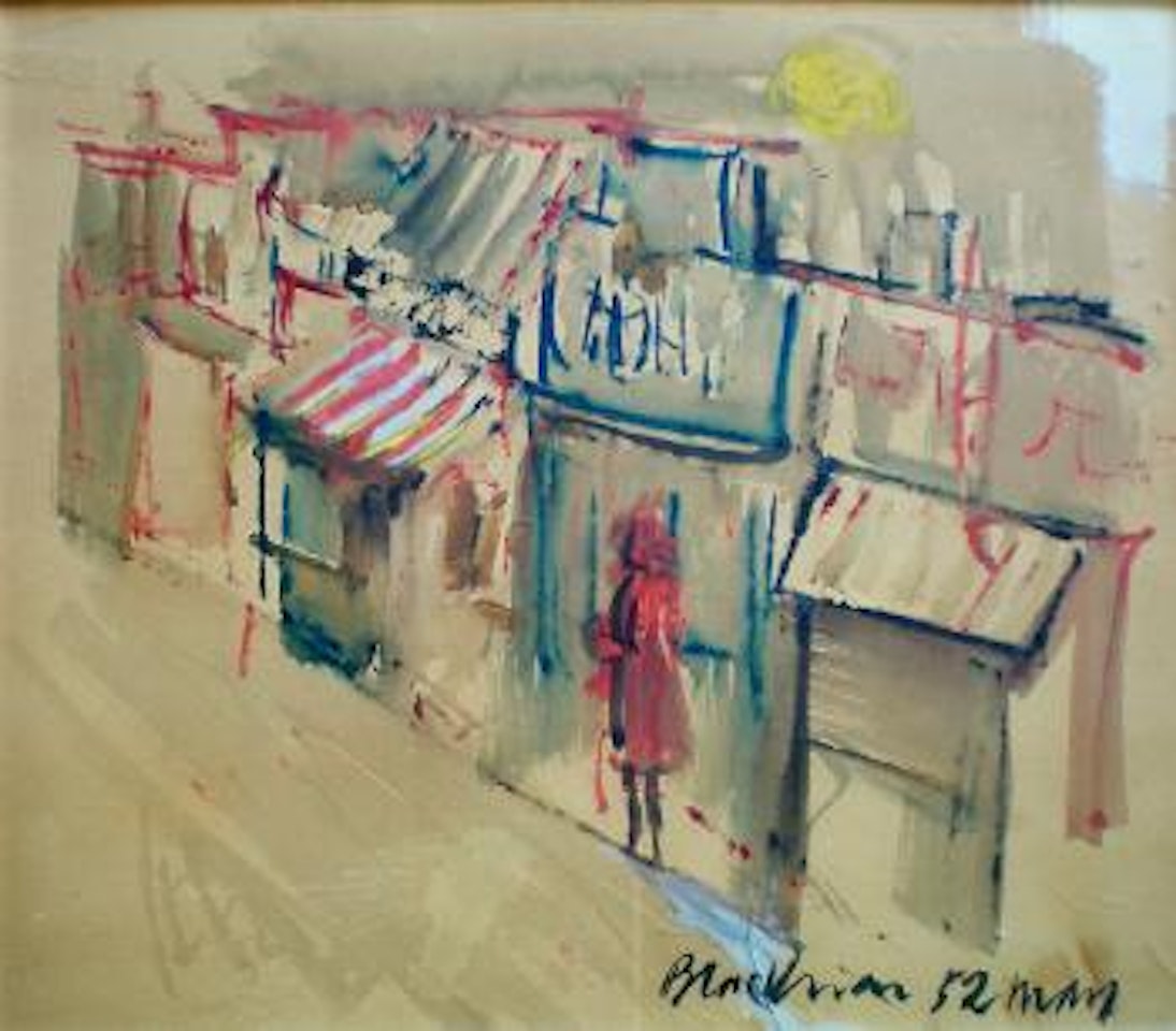 Street scene by Charles Blackman