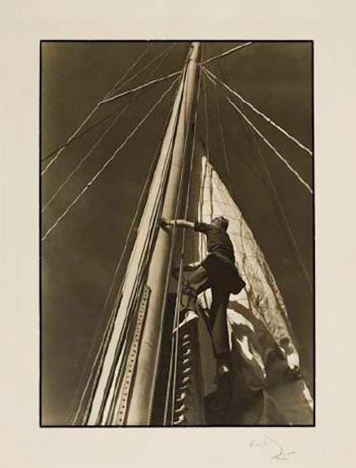Climbing the mast by Margaret Bourke-White