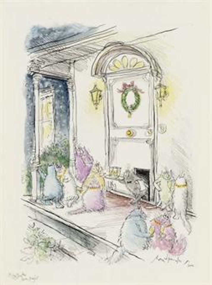 Cover project for The New Yorker by Ronald Searle
