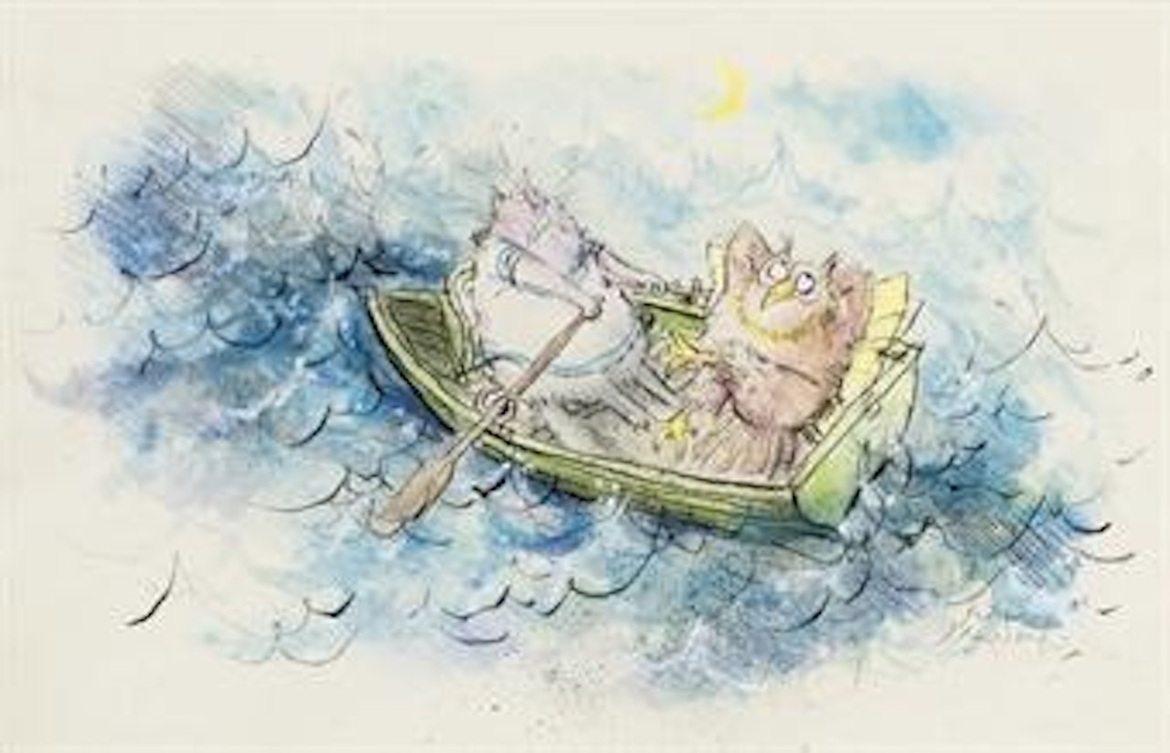 The Owl and the Pussycat by Ronald Searle