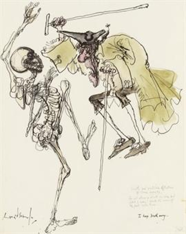 To keep death away by Ronald Searle