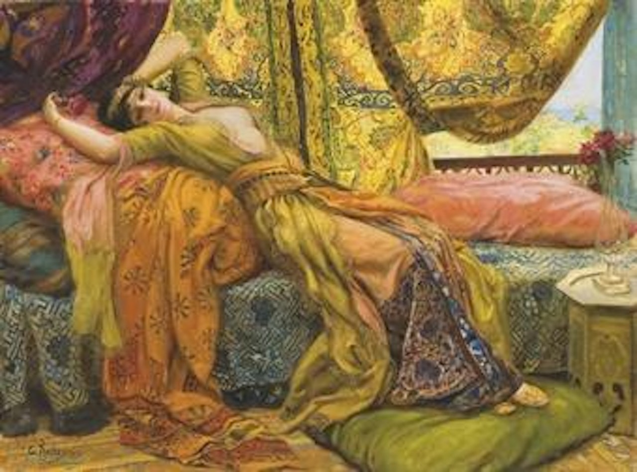 Reclining beauty by Georges Antoine Rochegrosse