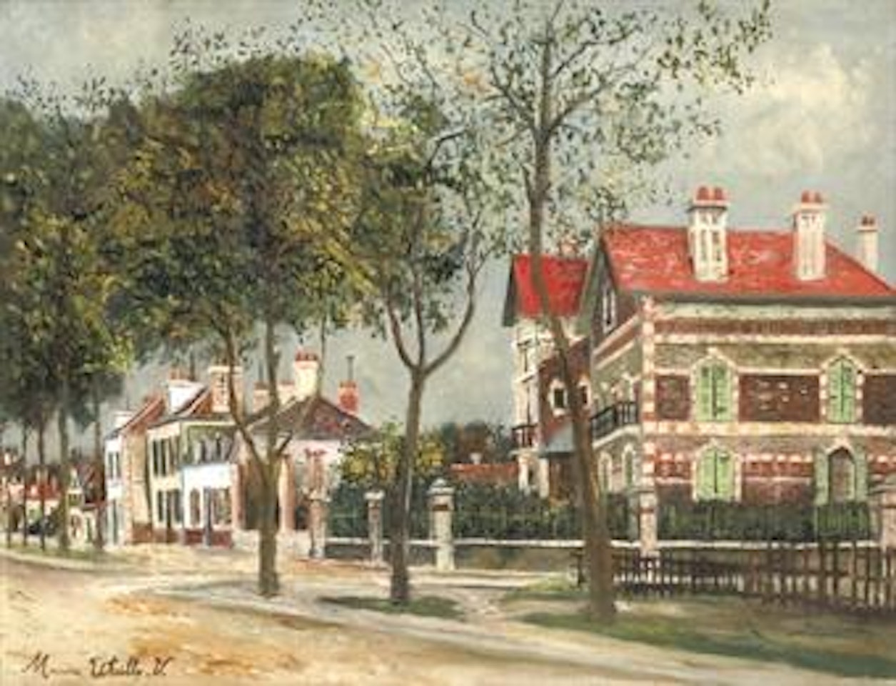 Boulevard Carnot à Noyon by Maurice Utrillo