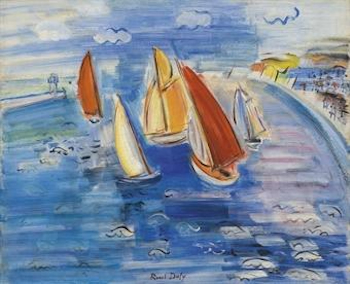Régates à Sainte-Adresse by Raoul Dufy