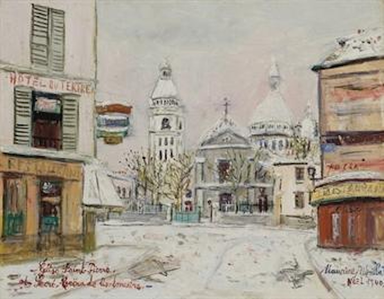 Eglise Saint-Pierre et Sacré-Coeur de Montmartre by Maurice Utrillo
