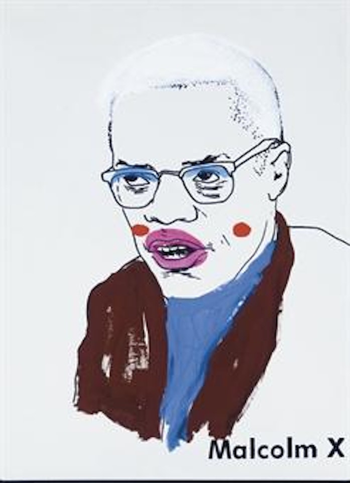 Malcolm X (Small Version I) #2 by Glenn Ligon