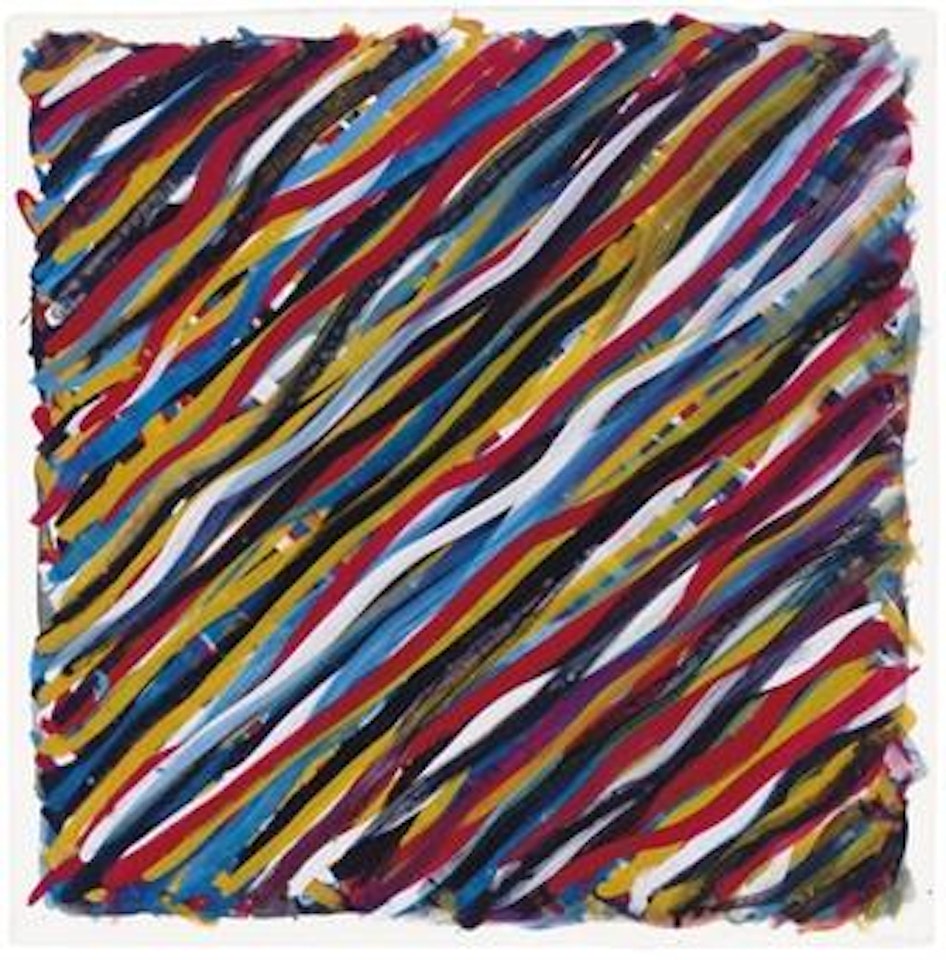 Diagonal Brushstrokes by Sol LeWitt