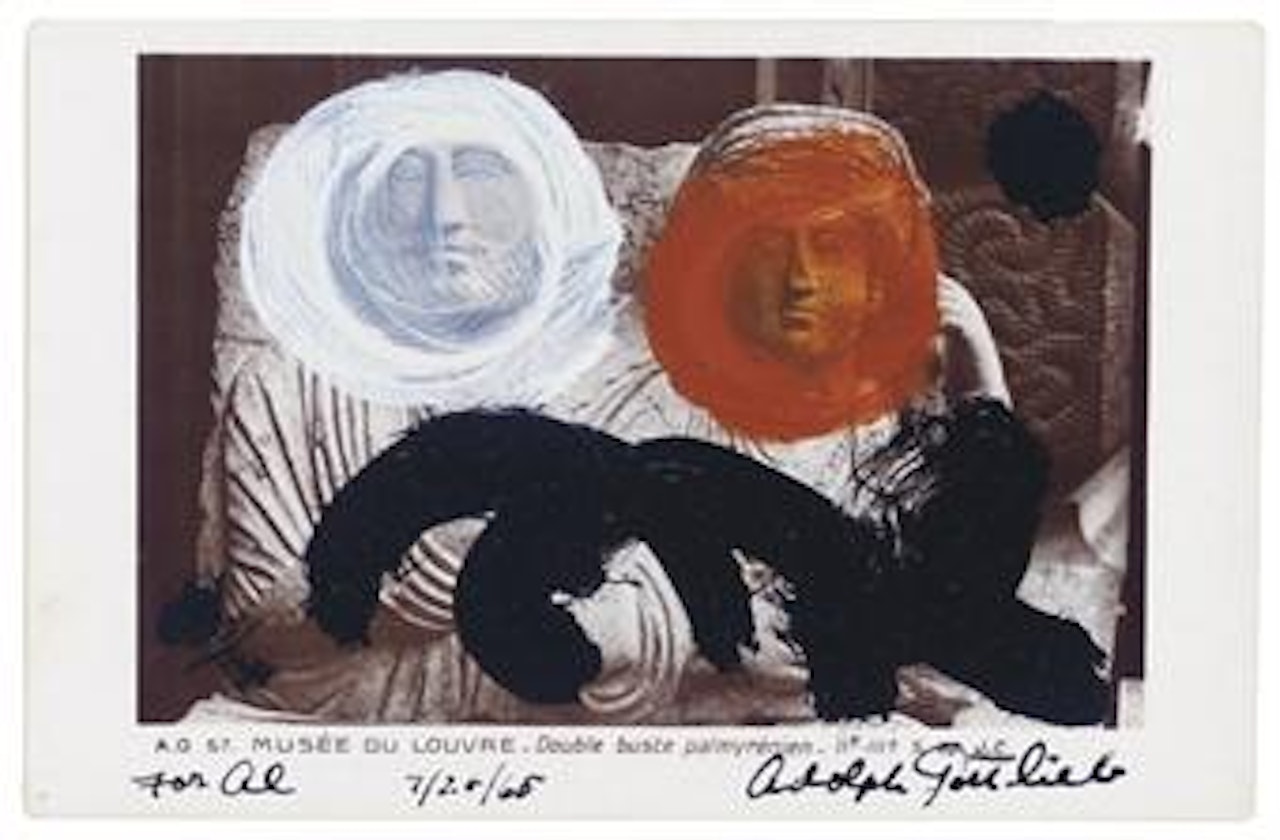 Double Buste Palmyreinen by Adolph Gottlieb