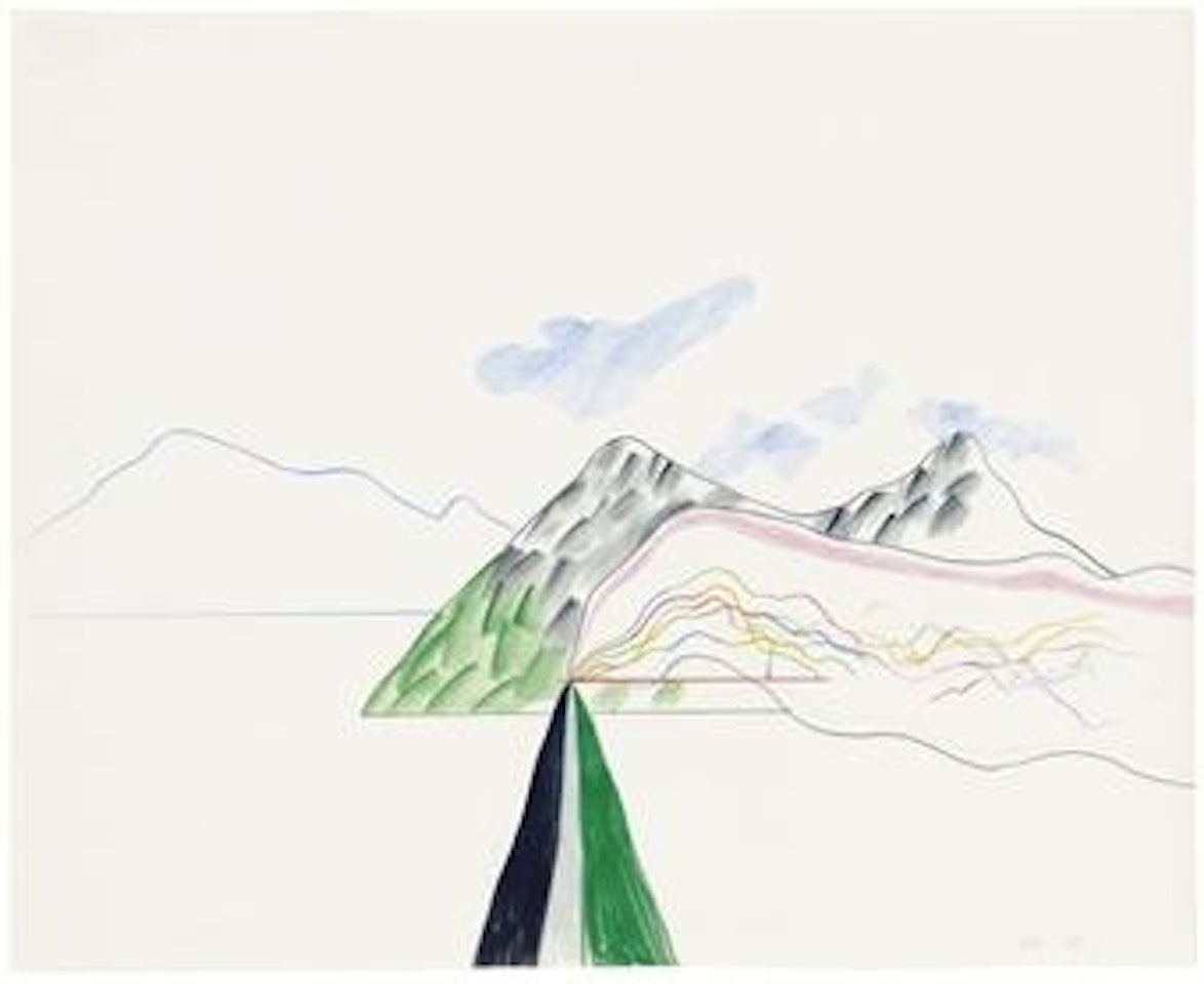 Mountain Landscape, Lebanon by David Hockney
