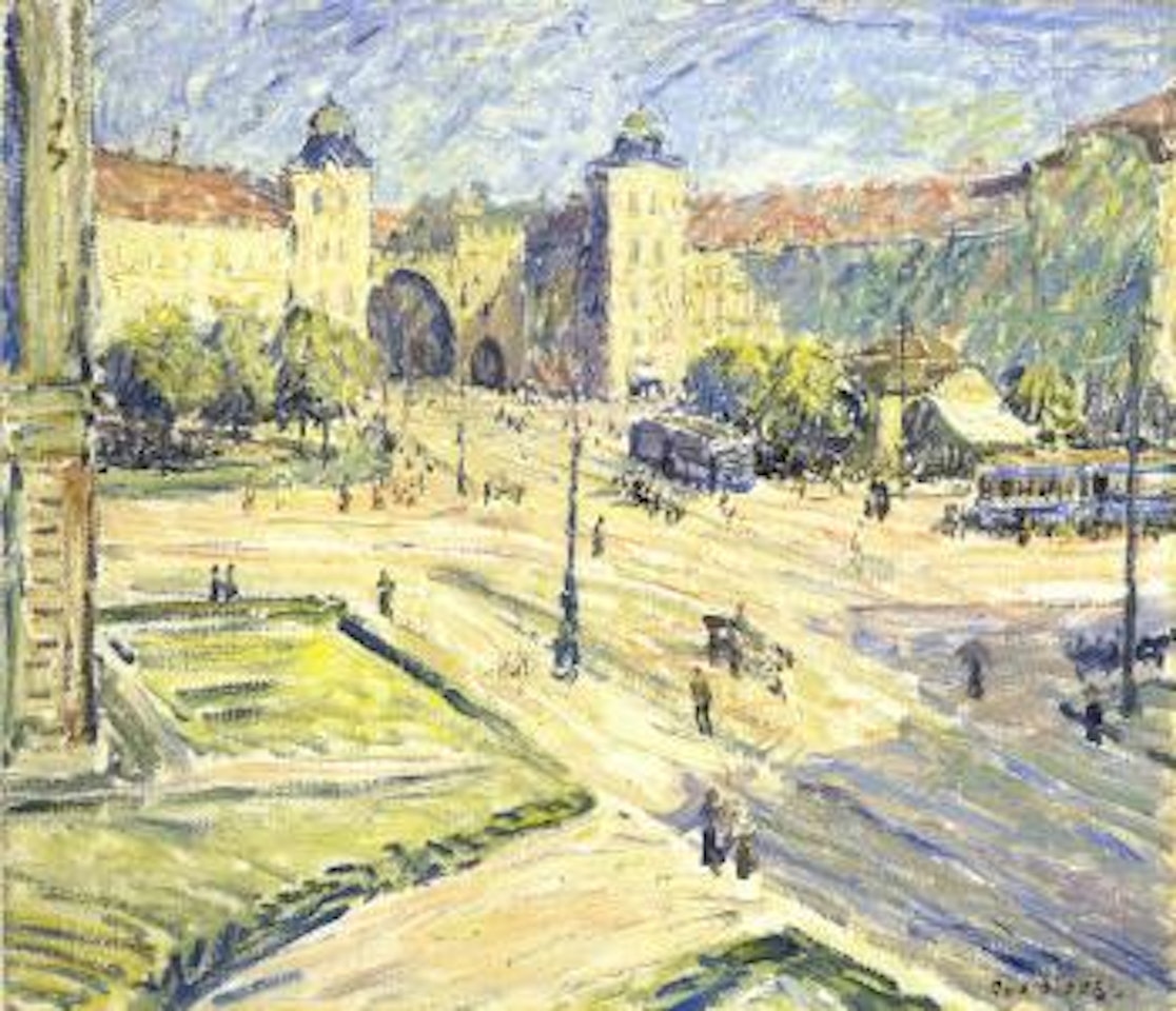 Karlsplatz in Munchen by Otto Pippel