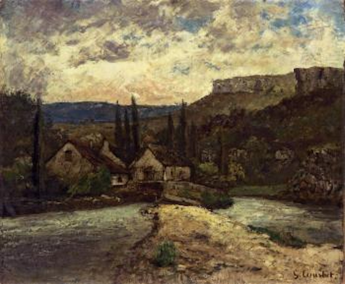 Paysage de Riviere du Jura by Gustave Courbet