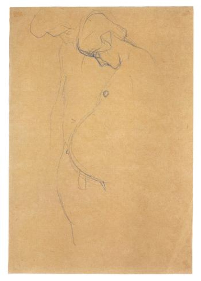 Schwangere mit Mann m Umriss angedeutet by Gustav Klimt