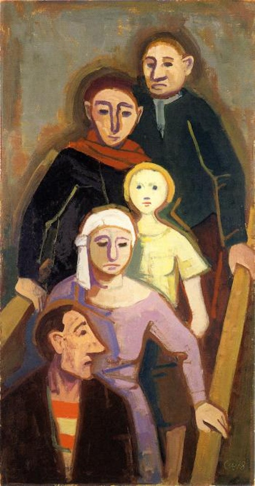 Auf der Treppe I by Karl Hofer
