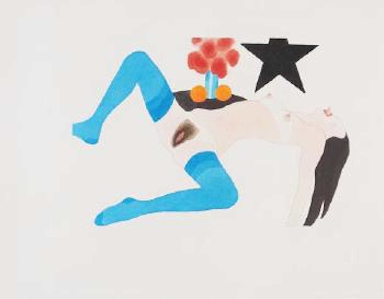 Embossed nude with still life #4 (with cunt) by Tom Wesselmann
