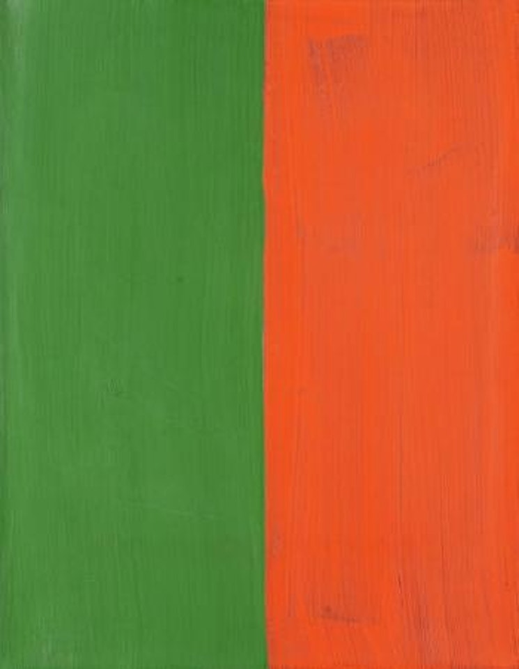 Komposition orange - grün by Günther Förg