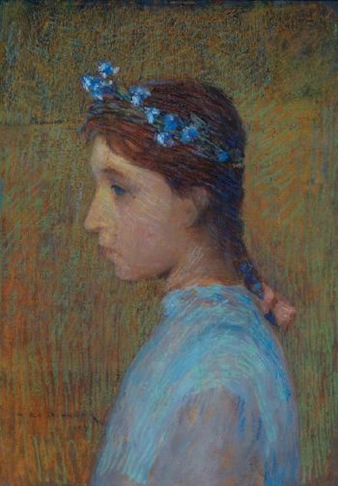 Portrait de Marguerite, soeur de l'artiste by Henri Le Sidaner