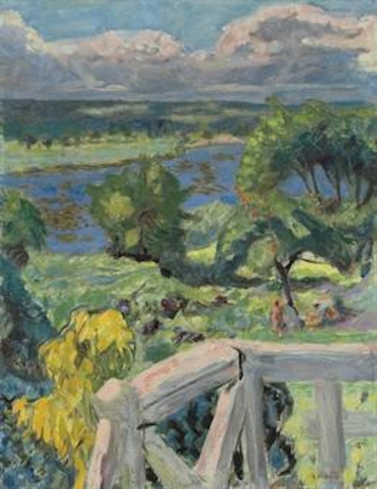 Coup de soleil (La terrasse de 'Ma roulotte' à Vernonnet) by Pierre Bonnard
