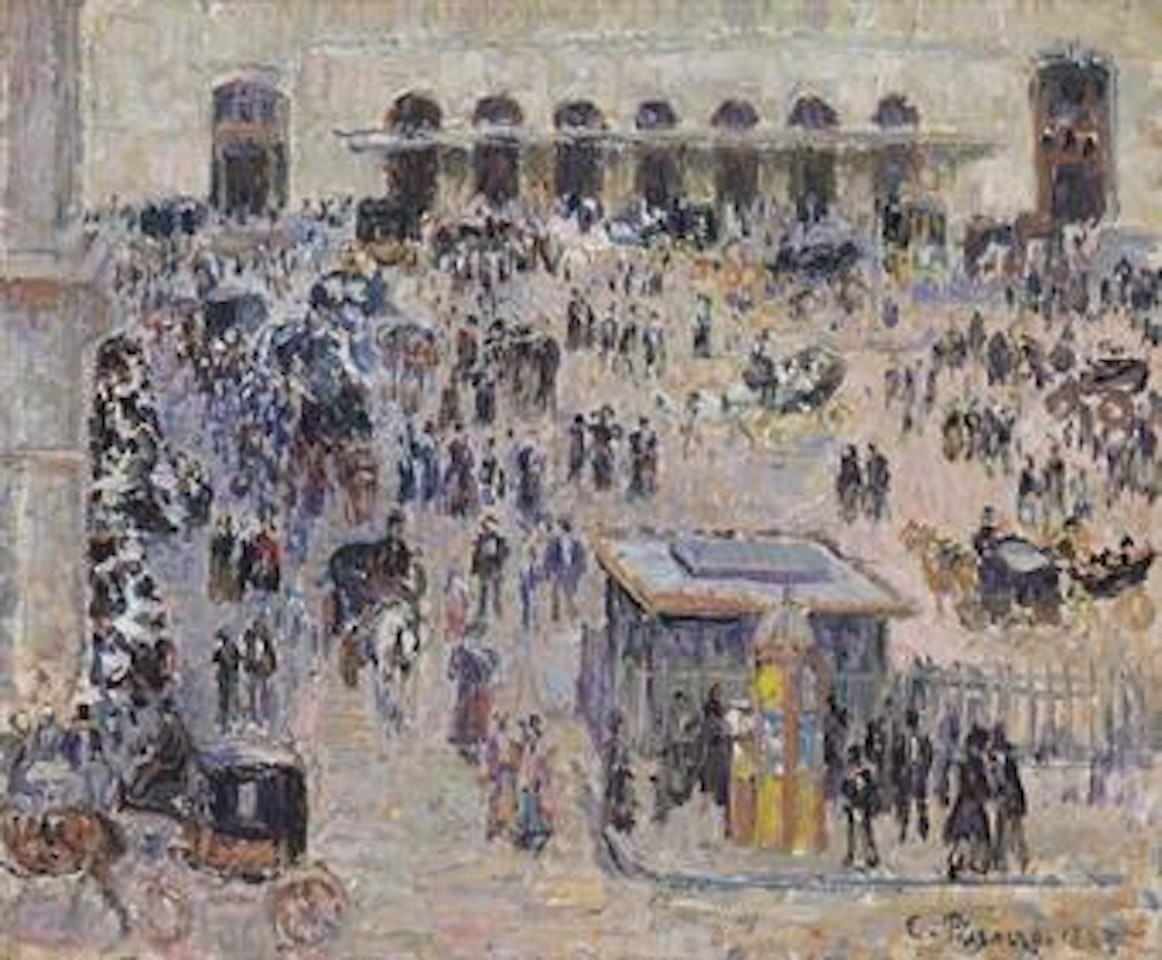 La Place du Havre et la gare Saint-Lazare by Camille Pissarro