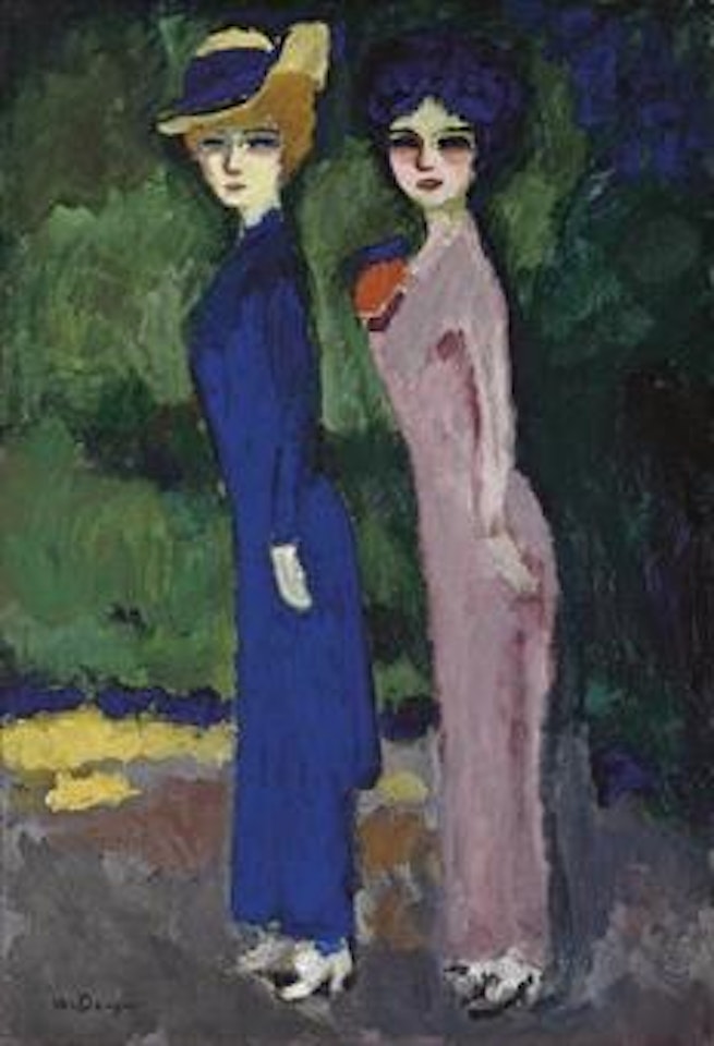 Les deux Parisiennes (Le sentier de la vertu) by Kees van Dongen