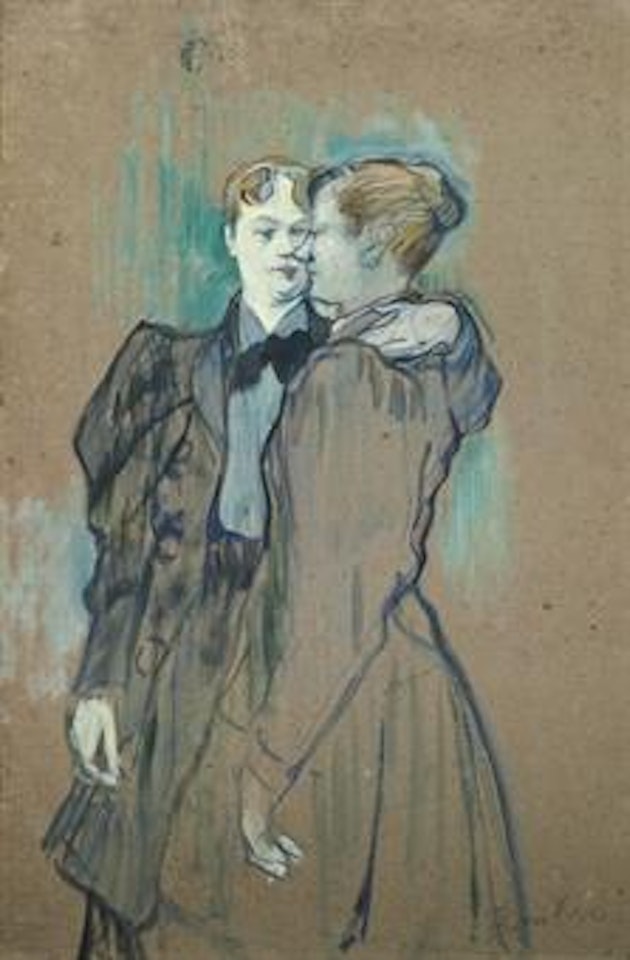 Deux femmes valsant by Henri de Toulouse-Lautrec